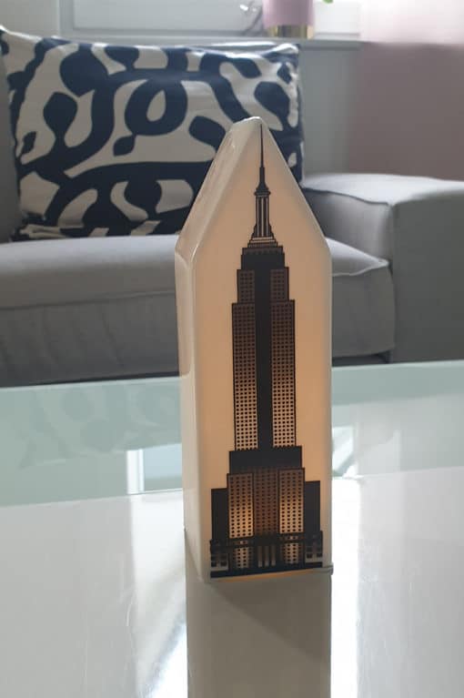 Tiziano Dekohaus Licht Haus New York LED Empire State Building Porzellan