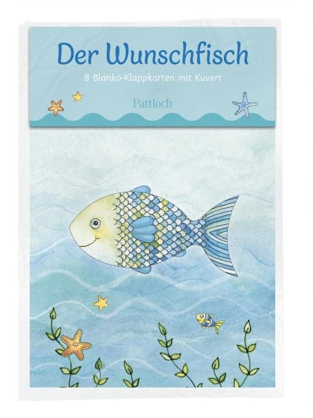 Groh Der Wunschfisch: 8 Blanko-Klappkarten mit Kuvert