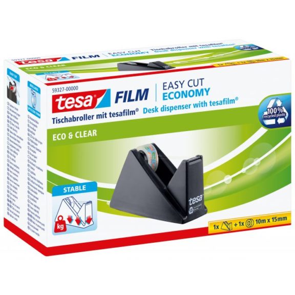 Tesa Tischabroller mit Tesafilm Eco & Clear