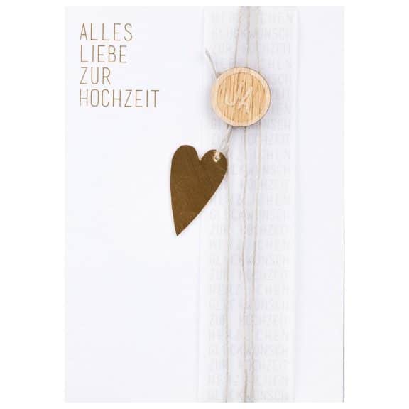 Räder, Wunschkarte "Alles Liebe zur Hochzeit"