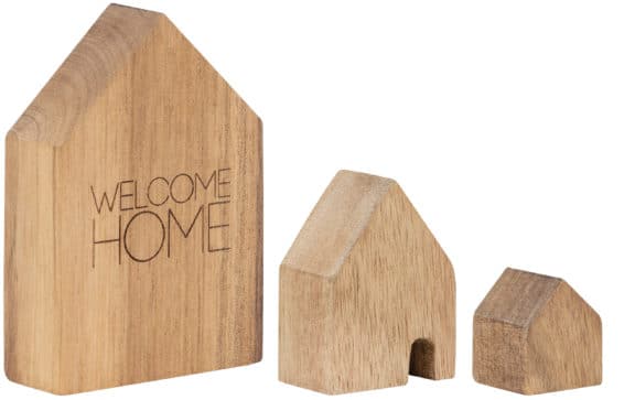 Räder Living Holzhäuser Set aus 3 St. "Welcome Home"