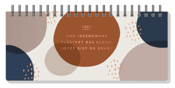 Grafik Werkstatt Wochenplaner 2023 Das Glück flüstert (mit Kalendarium) FSC Mix, NC-COC-026121