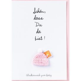 Räder Baby Welcome Card "Schön, dass Du da bist"