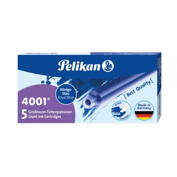 Pelikan Tintenpatrone 4001 GTP/5, königsblau, 5 Stück