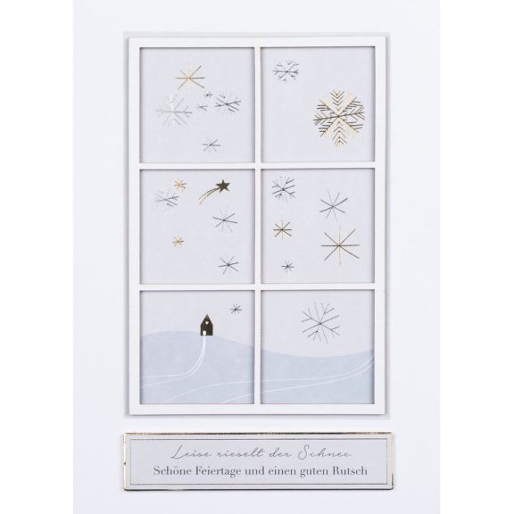 Räder Winterfensterkarte "Schöne Feiertage"