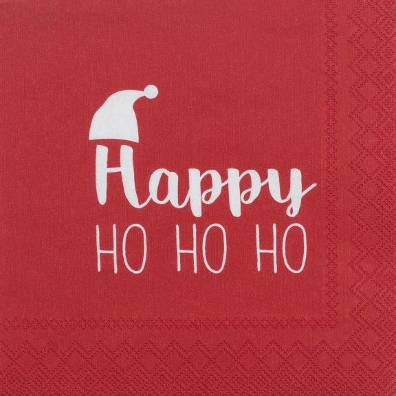 Räder Dining Weihnachtsservietten klein "Happy Ho Ho Ho"
