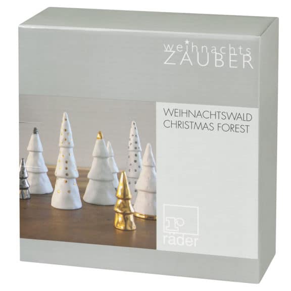 Räder Winterzeit Weihnachtswald Set 4 Stk. "Silber"