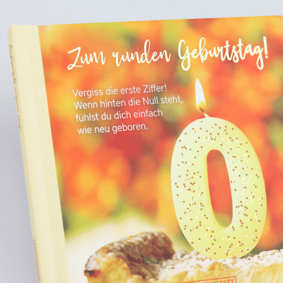 Grafik Werkstatt Minibuch "Zum runden Geburtstag"