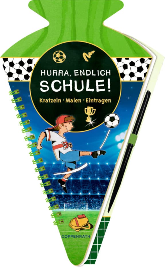 Coppenrath, Schultüten-Kratzelbuch Hurra, endlich Schule! Fußballfreunde