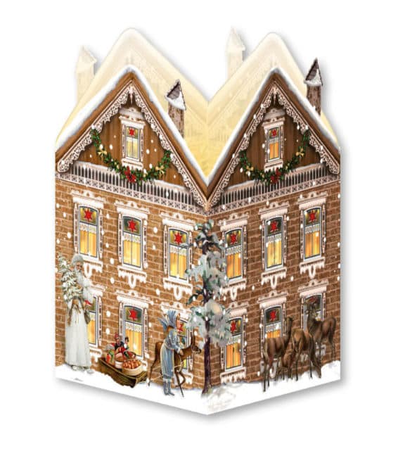 Coppenrath Nostalgisches Weihnachtshaus Windlicht-Mini-Adventskalender