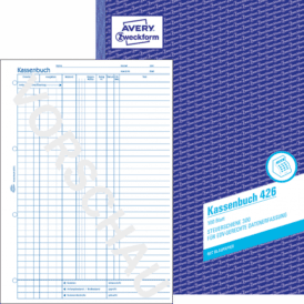 Zweckform Kassenbuch, A4, EDV-gerecht, mit Blaupapier, 100 Blatt