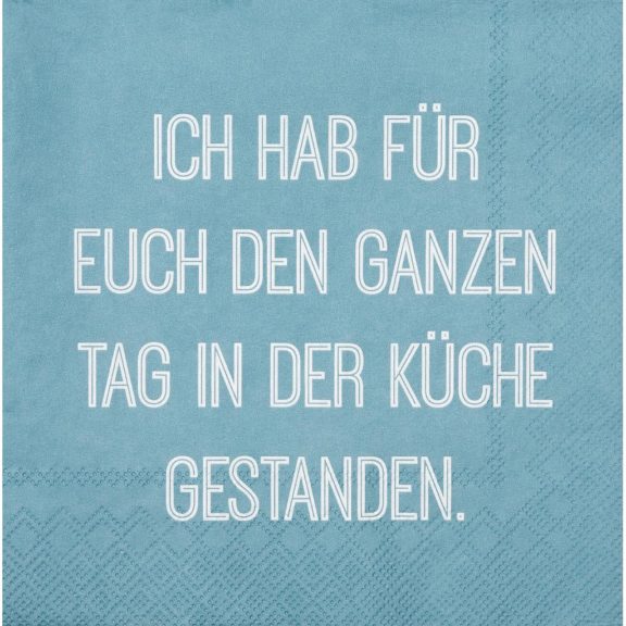 Räder Dining Servietten "Ich habe für Euch..." 33 x 33 cm