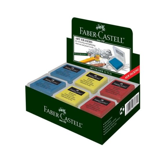 Faber Castell Knetradierer Art Eraser für Kohle Pastell farbig