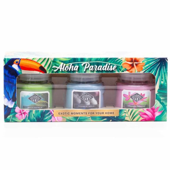 Duftkerzen Set Aloha Paradise - 3 x 85g