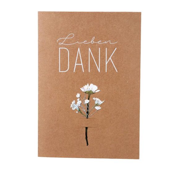 Räder Blumenkarte "Lieben Dank"