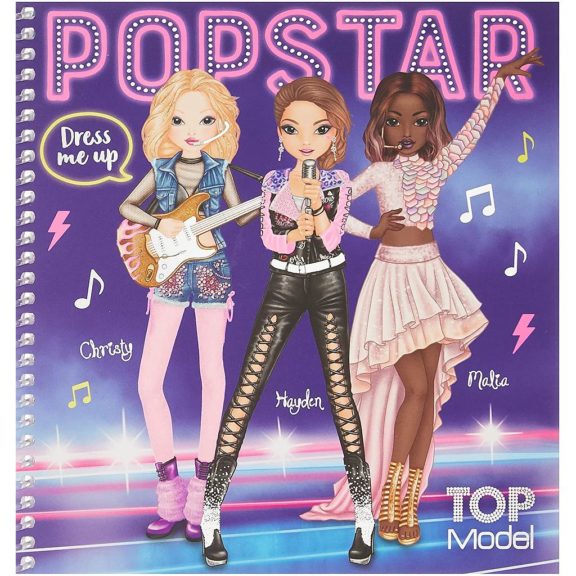 Depesche, TOPModel Dress Me Up Stickerbuch Popstar