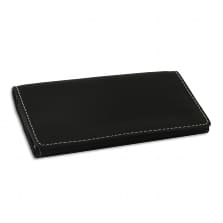Feinschnitt-Tasche Leder schwarz 16 x 8,5 cm