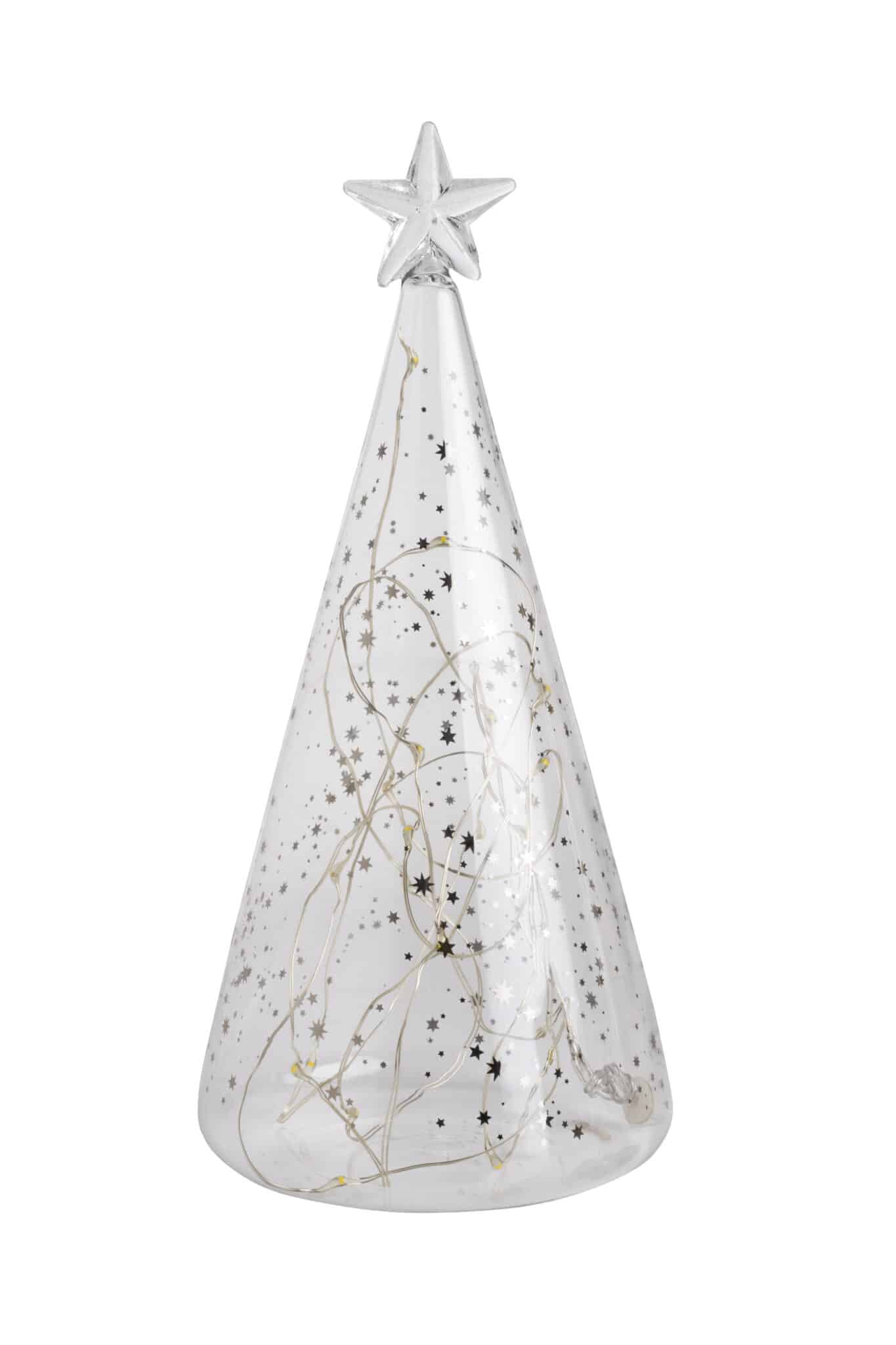 Räder Living Glastanne Sterne silber klein LED