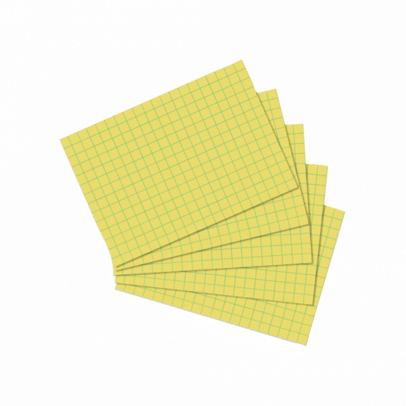 Herltiz Karteikarten A7 gelb 100 Stück