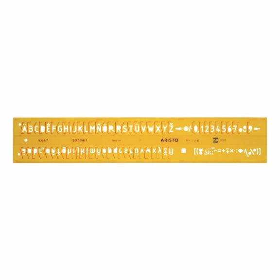 Aristo Schriftschablone gerade 7 mm, ISO3098-1/DIN 6776, H-Profil, Typ B
