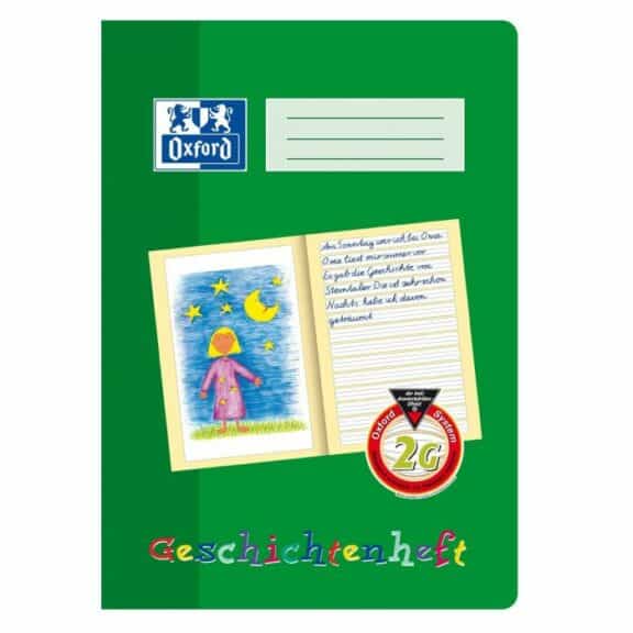 Brunnen Geschichtenheft A4 geheftet 16 Blatt 1G linierte Ausführung, 1,89