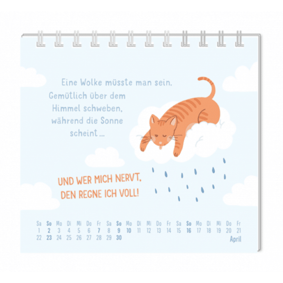 Grafik Werkstatt Mini-Kalender 2023 Einfach mal nichts tun. FSC Mix, NC-COC-026121