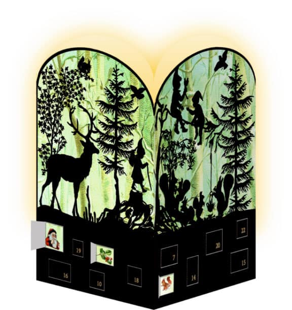 Coppenrath, Nostalgischer Scherenschnitt, Windlicht-Mini-Adventskalender