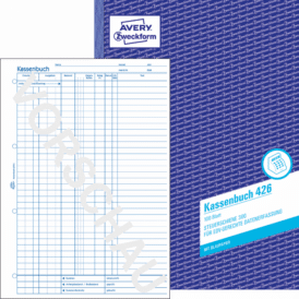 Zweckform Kassenbuch, A4, EDV-gerecht, mit Blaupapier, 100 Blatt
