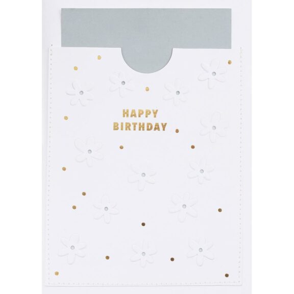Räder Blütenprägung "Happy Birthday"