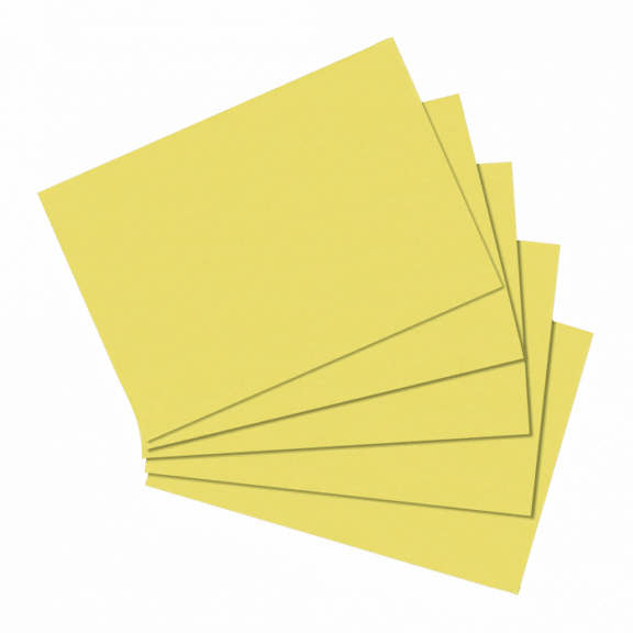 Herltiz Karteikarten A6 gelb 100 Stück