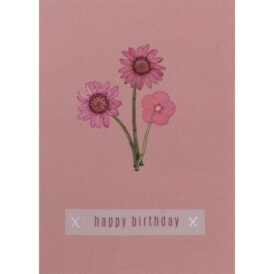 Räder Blumengruss. Glückwunschkarte "Happy Birthday"