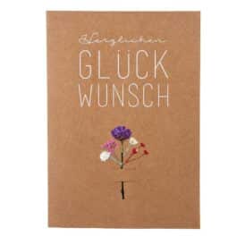 Räder Blumenkarte "Herzlichen Glückwunsch"