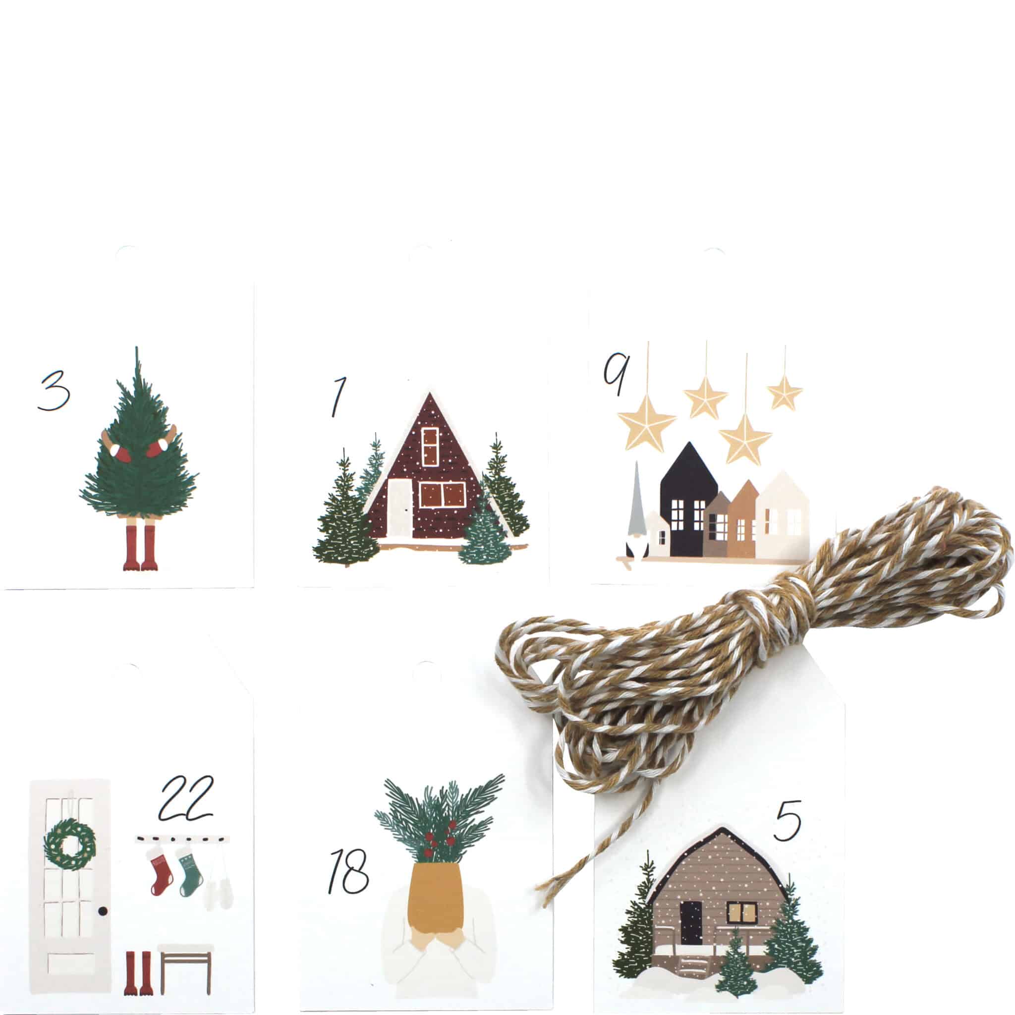 Artoz Adventskalenderanhänger 1-24