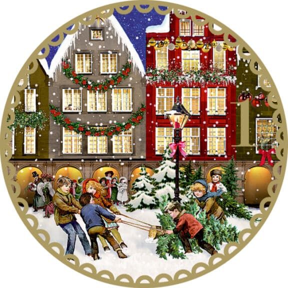 Coppenrath Schöner Advent - 24 besinnliche Weihnachtsverse, Adventskalender-Sprüchedose