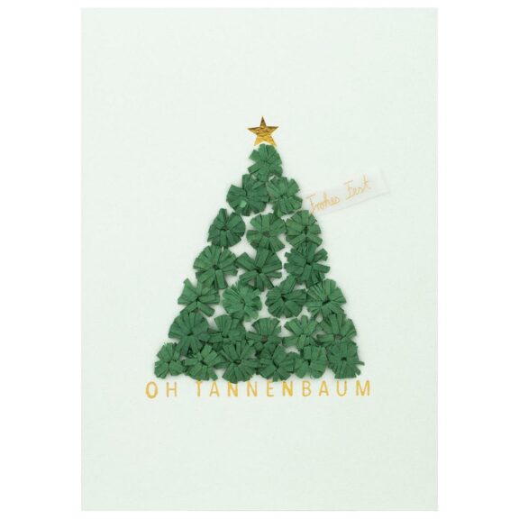 Räder Weihnachts Papierkunstkarte "Oh Tannenbaum"