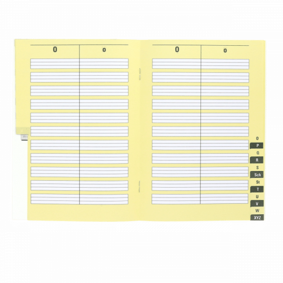Oxford Wörterheft A5 Lineatur 2W, 28 Blatt, 90g/m², mit alphabetischem Register, geheftet, grün