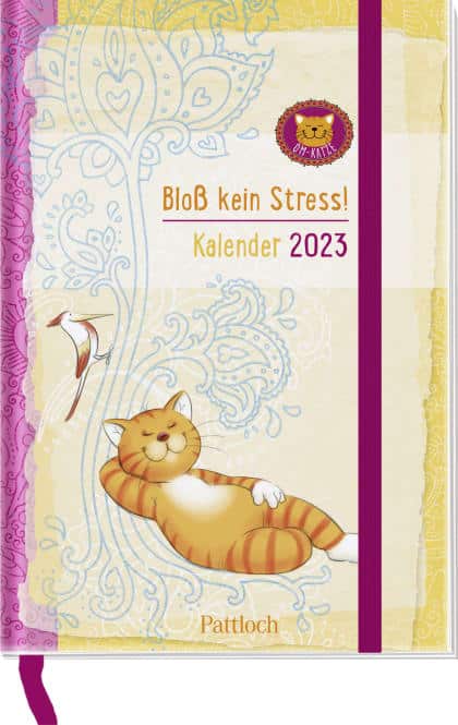 Groh Om-Katze: Bloß kein Stress! Taschenkalender 2023