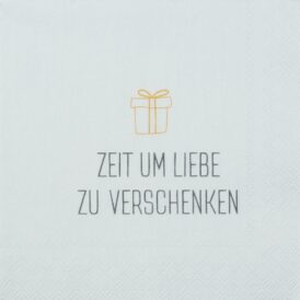Räder Dining Weihnachtsservietten "Zeit um Liebe..." 25 x 25 cm