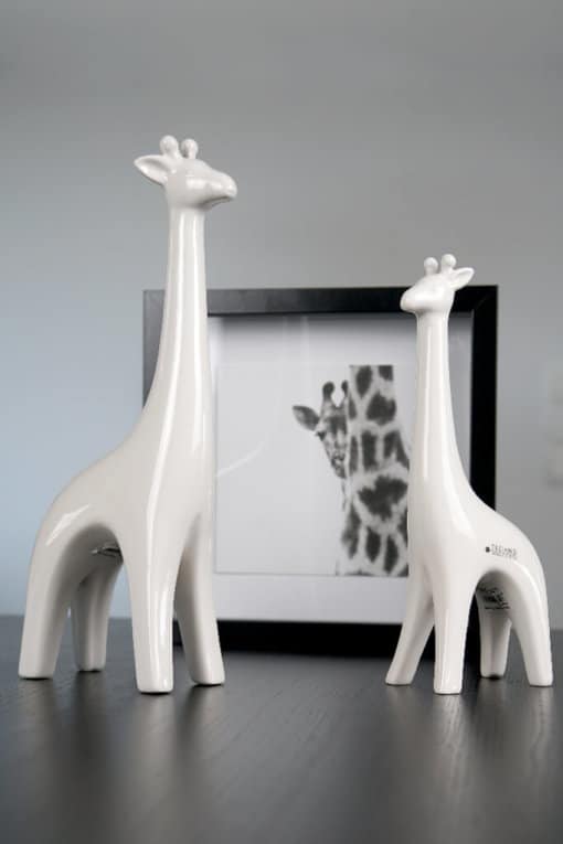 Tiziano Dekofigur Giraffe Sita weiß-creme