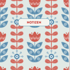 Groh Notizheft Midsommar Blumen (blau)