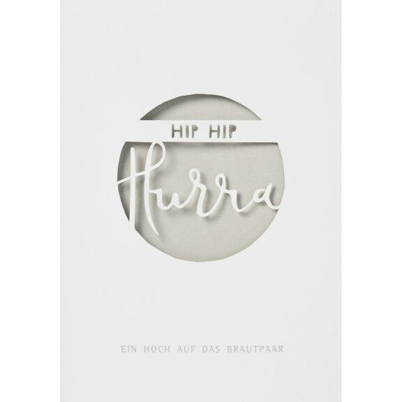Räder Hochzeitskarte Wolke Sieben "Hip Hip Hurra"