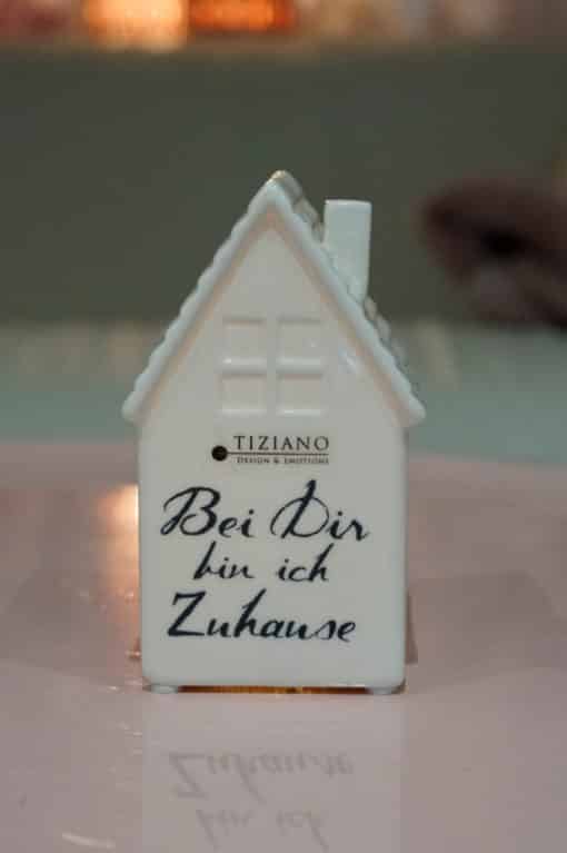 Tiziano Haus Lovara LED mit Decal weiß-creme Porzellan