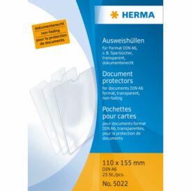 Herma Ausweishüllen 110x155 mm, DIN A6 transparent