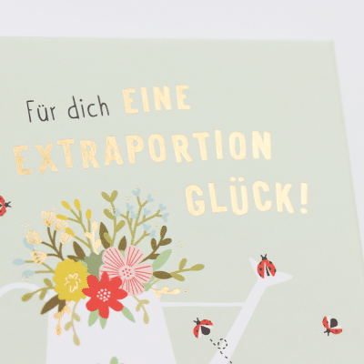 Grafik Werkstatt Minibuch "Für dich eine extra Portion Glück!"