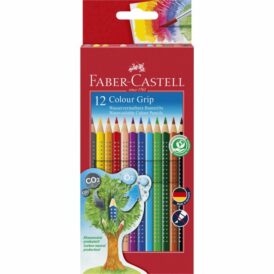 Faber Castell, Farbstift Colour GRIP, 12 Farben sortiert im Kartonetui