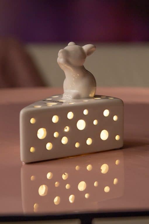 Tiziano Maus Gonzo auf Käse LED creme – weiß