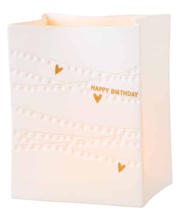 Räder Porzellanlichttüte "Happy Birthday"