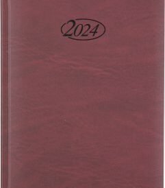 Stylex Buchkalender 2024, 400 Seiten, DIN A5 ( bordeaux)