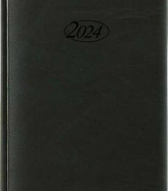 Stylex Buchkalender 2024, 400 Seiten, DIN A5 ( schwarz )