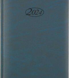 Stylex Buchkalender 2024, 400 Seiten, DIN A5 ( blau )